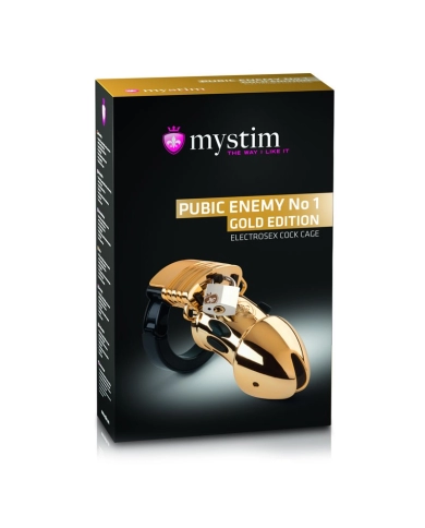 Gabbia di castità Public Enemy No 1 Gold - Mystim Gabbia di castità Public Enemy No 1 Gold - Mystim