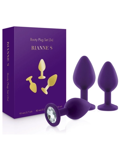 Rianne S Booty Plug Set Violet – Kit 3x plug anal Silicone