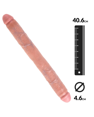 Doppio dong realista Flesh Thick - King Cock 16" Doppio dong realista Flesh Thick - King Cock 16"