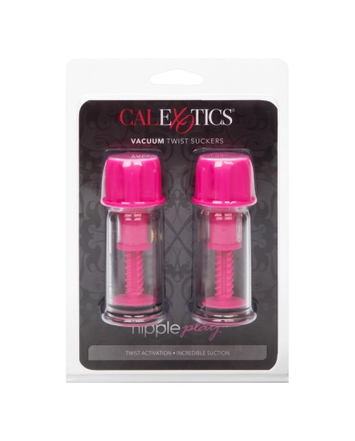 Mini succhia capezzoli Vacuum Twist Suckers Pink - Calexotics Mini succhia capezzoli Vacuum Twist Suckers Pink - Calexotics
