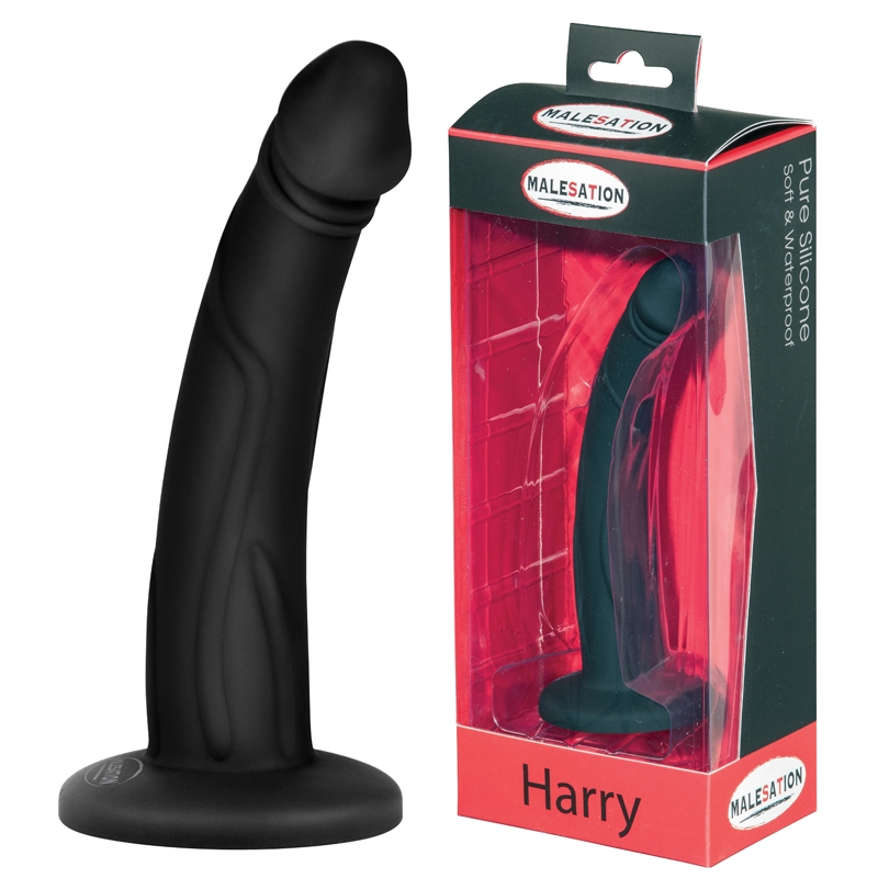 Dildo en silicone Harry noir - Malesation