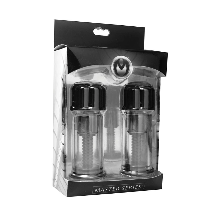 Mini succhia capezzoli Black Max Twist - Master Series