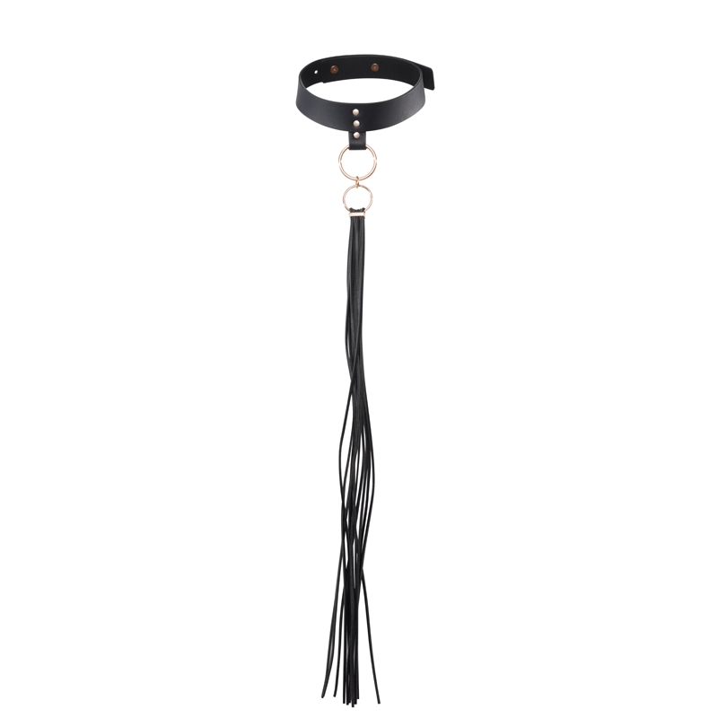 Collari BDSM per il bondage Maze Tassel Chocker Nero - Bijoux Indiscrets