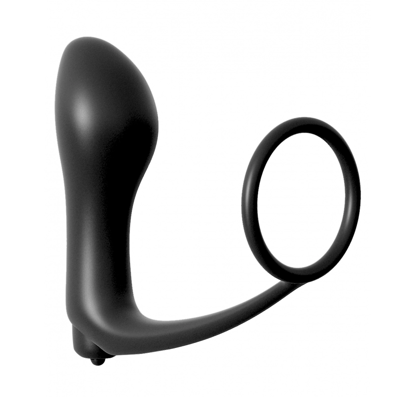 Stimulateur prostatique et Cockring Vibrant Ass-Gasm - Pipedream