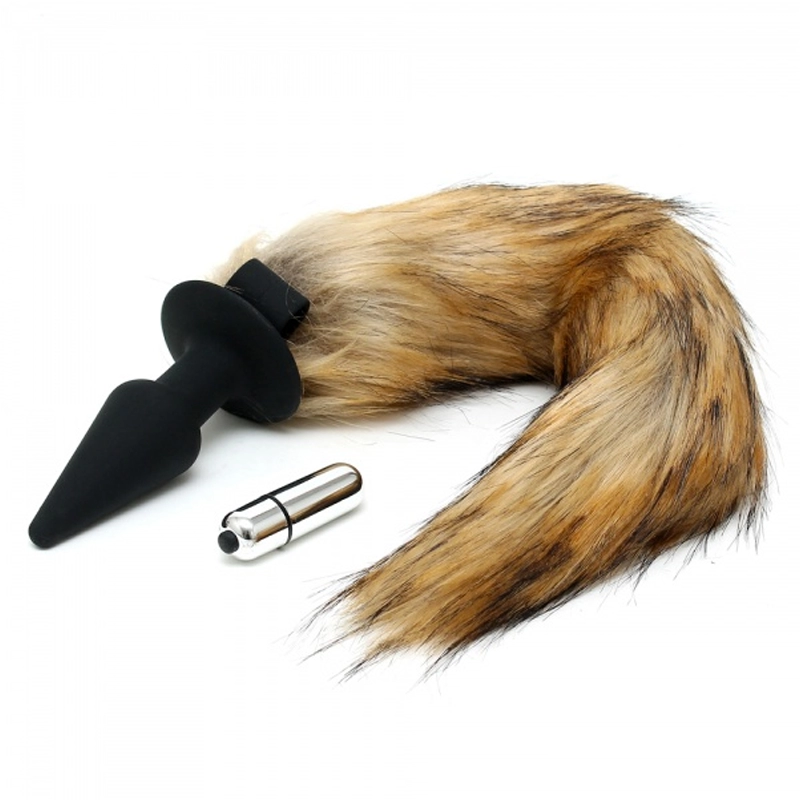 Plug anal en silicone Fox Tail