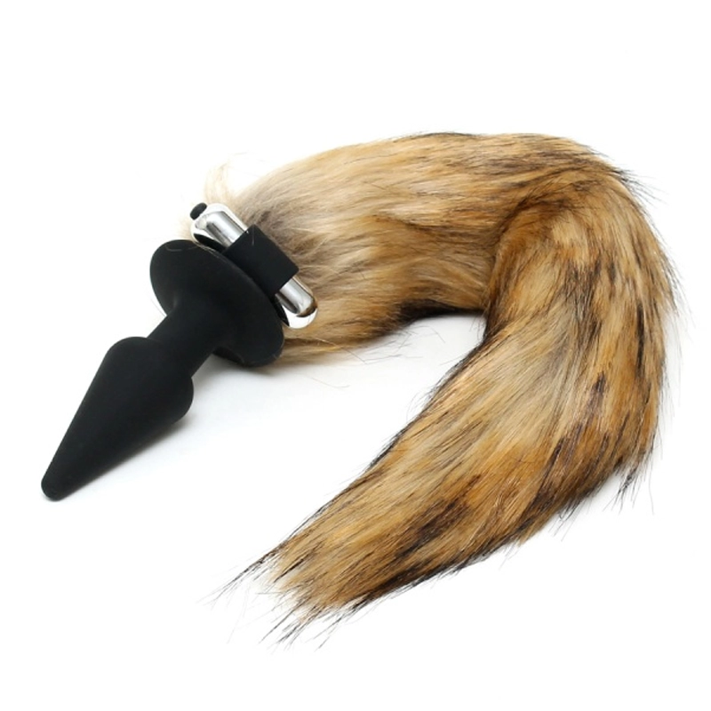 Plug anal en silicone Fox Tail