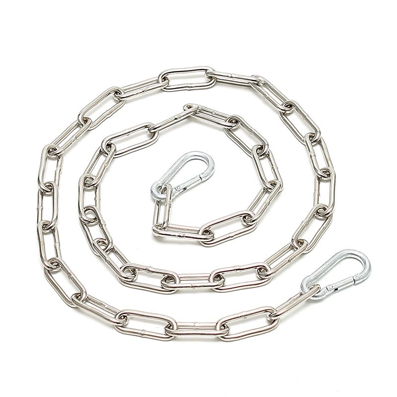 Catena  (1 m.) - saldata con 2 carabine ganci