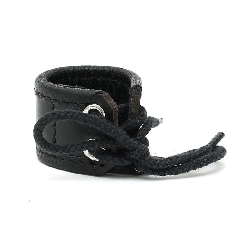 Extenseur de testicules en cuir à lacet (hauteur 3cm) - Rimba