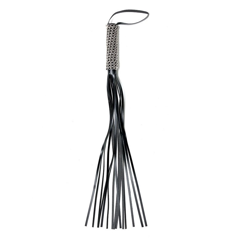 Martinet BDSM en cuir fendu (68 cm) - Rimba