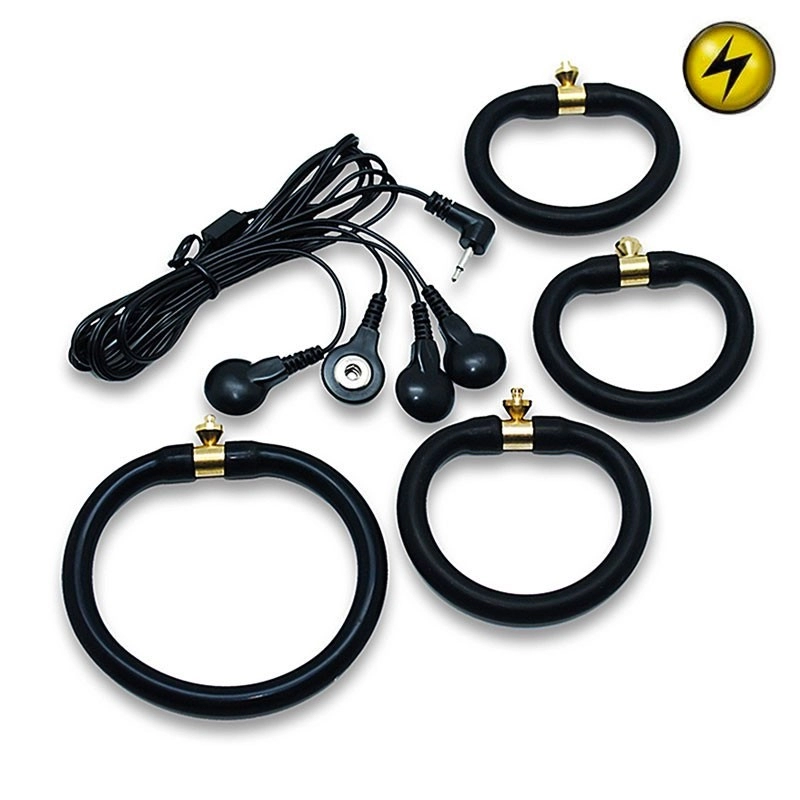 Electro silicone uni polar cock rings - Rimba