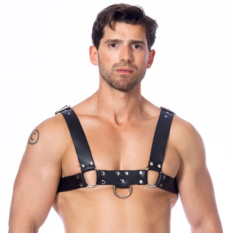 BDSM Leather harness with 3 buckles (Man) – Rimba