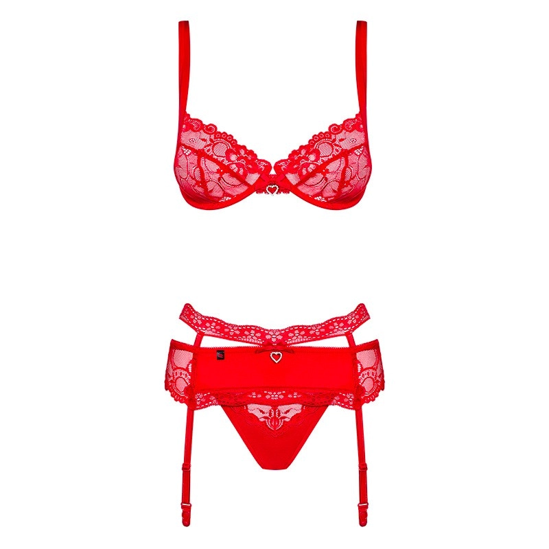 Sexy Intimo Heartina (Rosso) - Obsessive