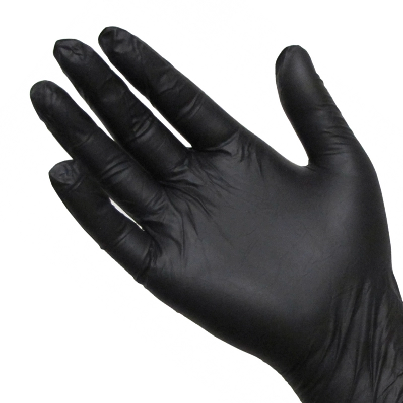 Schwarze Latexhandschuhe 100pcs.