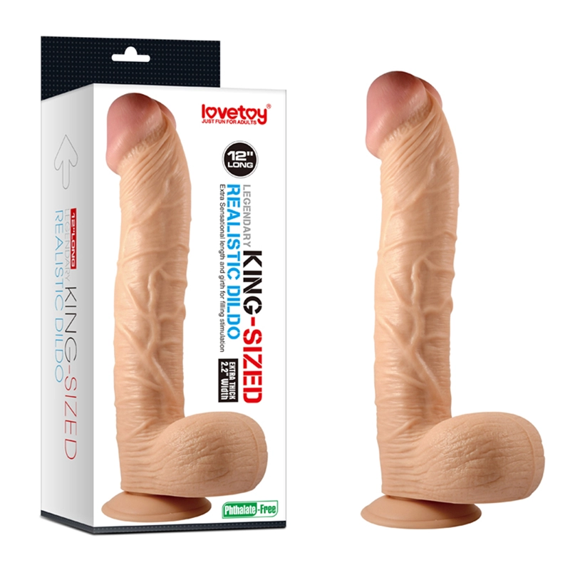 Realistic Dildo with suction cup 30.5cm - King-Sized 12