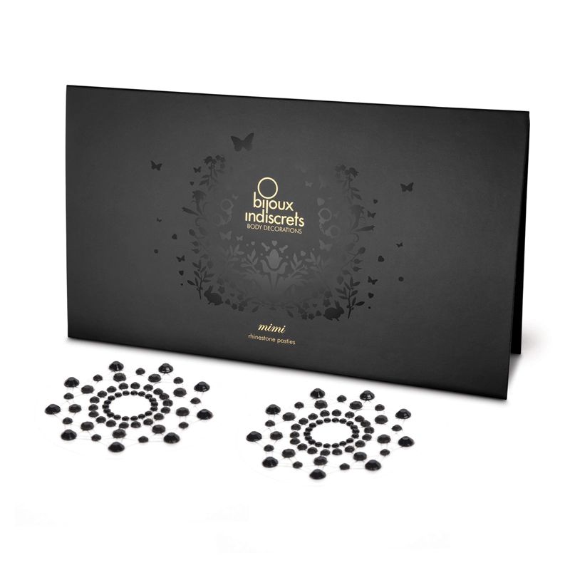 Bijoux de seins Mimi Noirs - Cache-tétons adhésifs