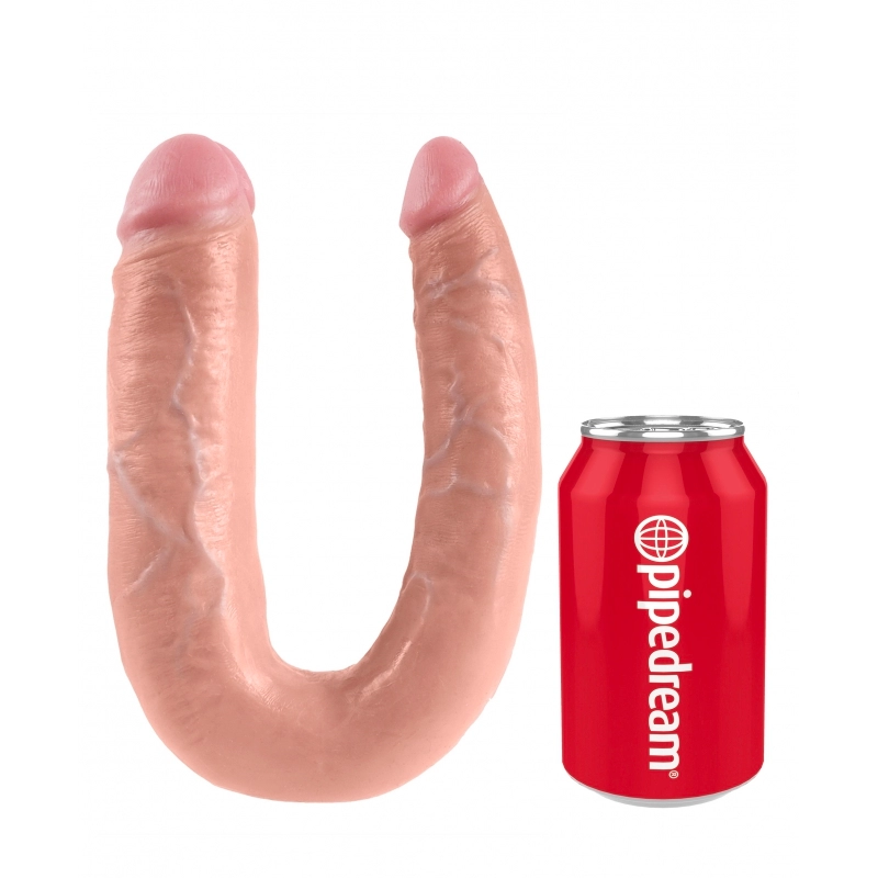 Godemichet réaliste courbé Grand - King Cock Double Trouble