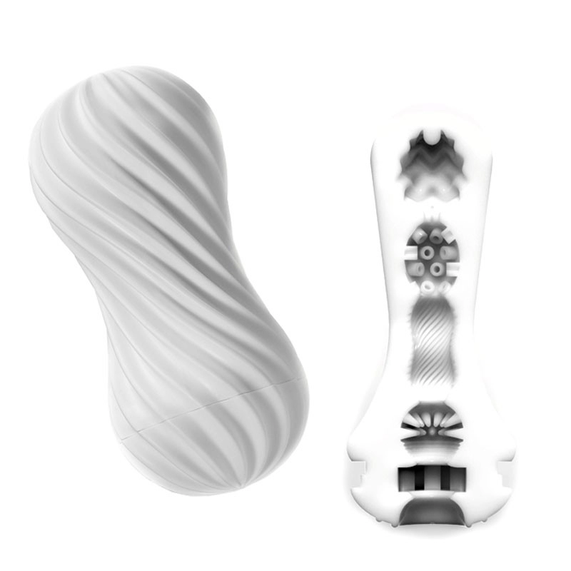 Wiederverwendbarer Masturbator TENGA FLEX - Silky White