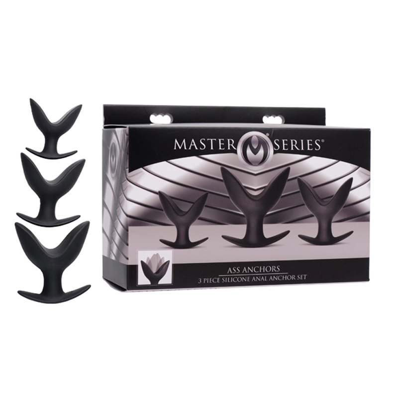 Butt plug qui s'écarte (3pces) Ass Anchors - Master Series