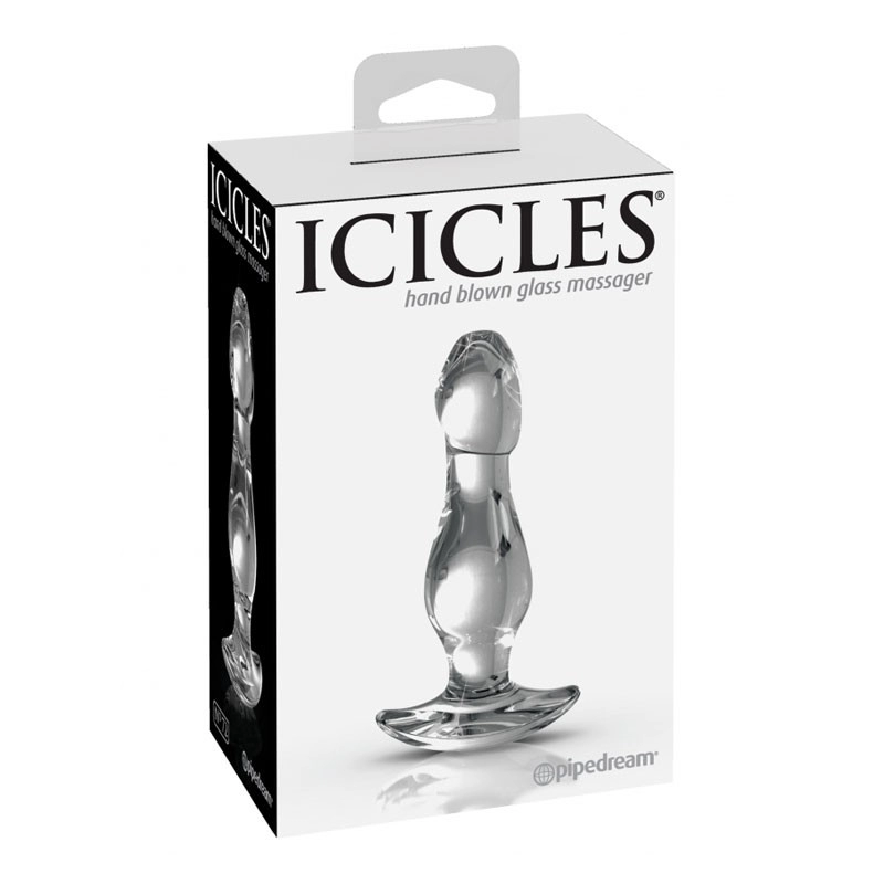 Analplug aus Glas - Icicles No. 72