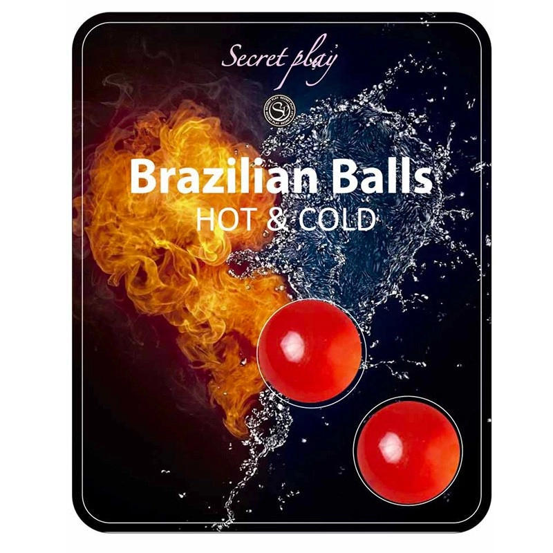 2x Boules lubrifiantes effet chaud & froid - Brazilian Balls