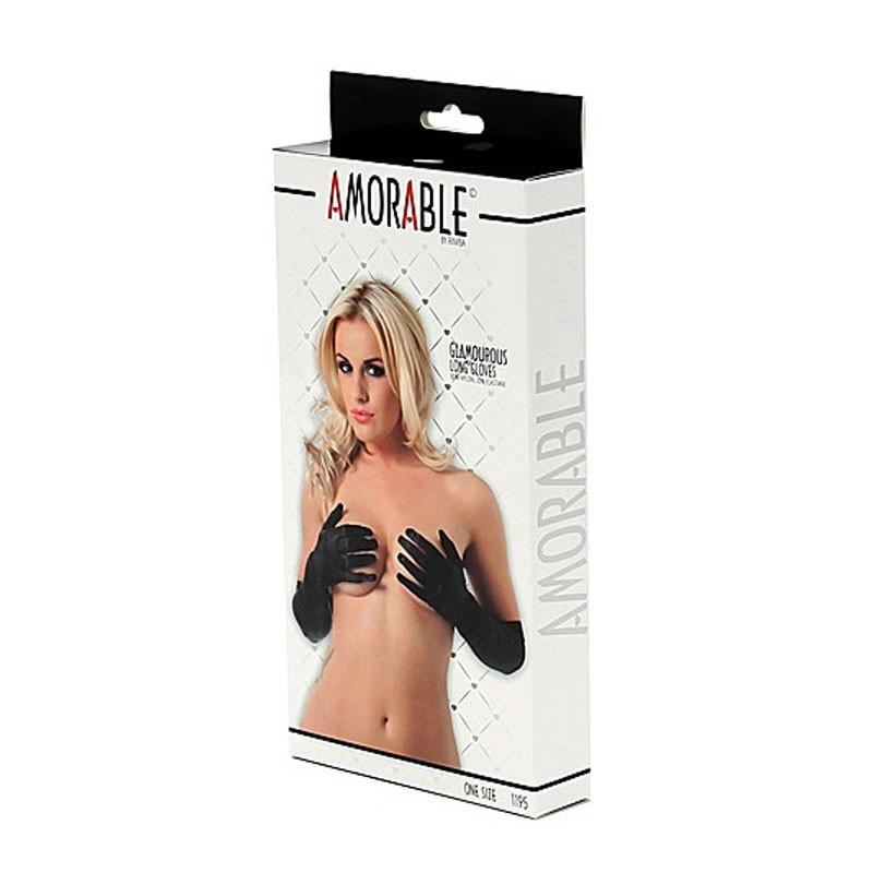 Gants longs sexy Noir – Rimba