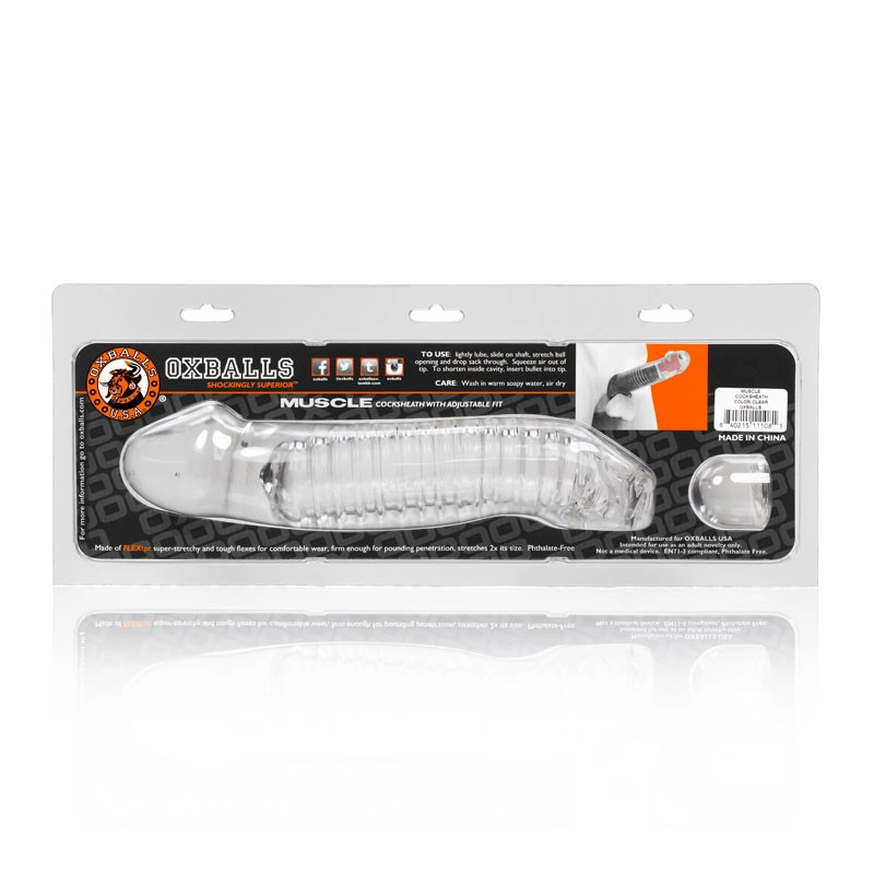 Oxballs Muscle transparent - Gaine pour pénis