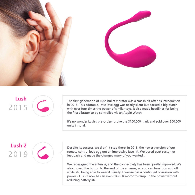 Lush 2 Bullet Vibrator Uovo vibrante - Lovense