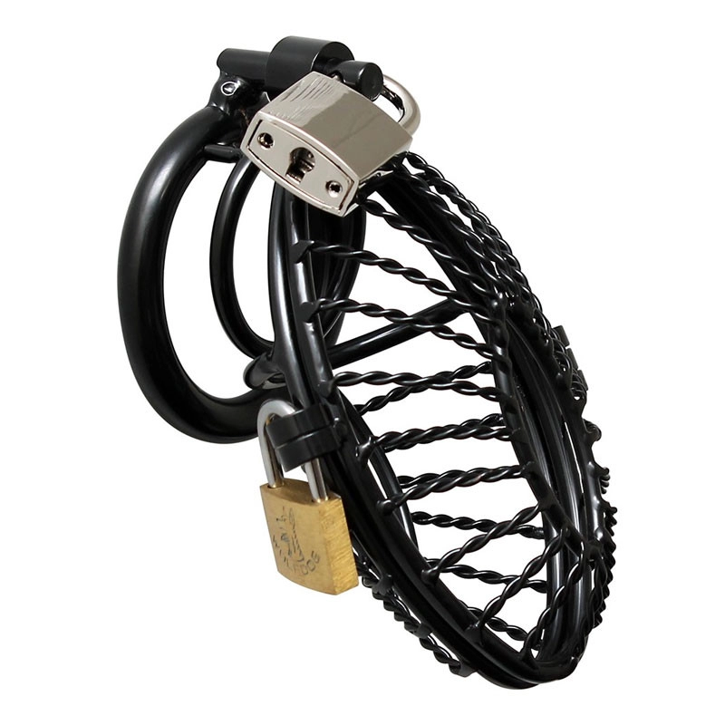 Gabbia di castità con 2 padlocks