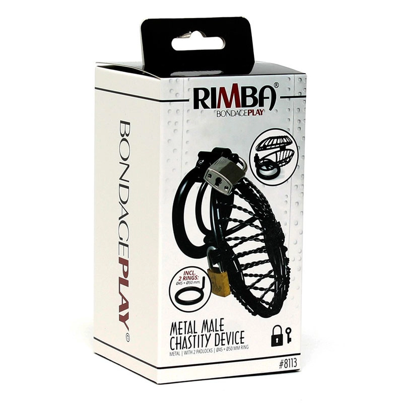 Gabbia di castità con 2 padlocks