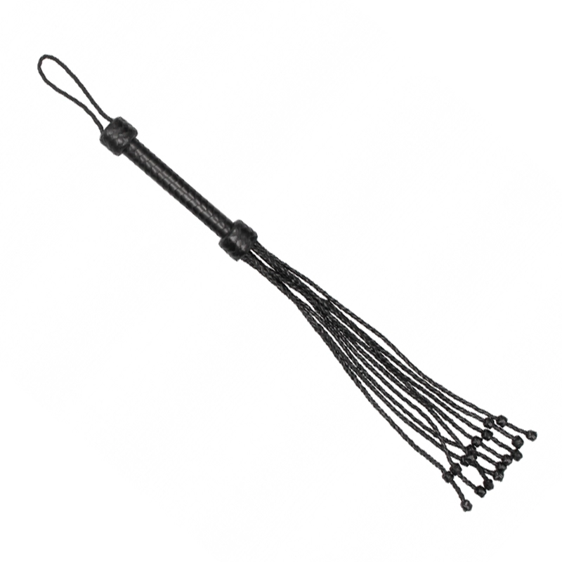 Short Leather Braided Flogger