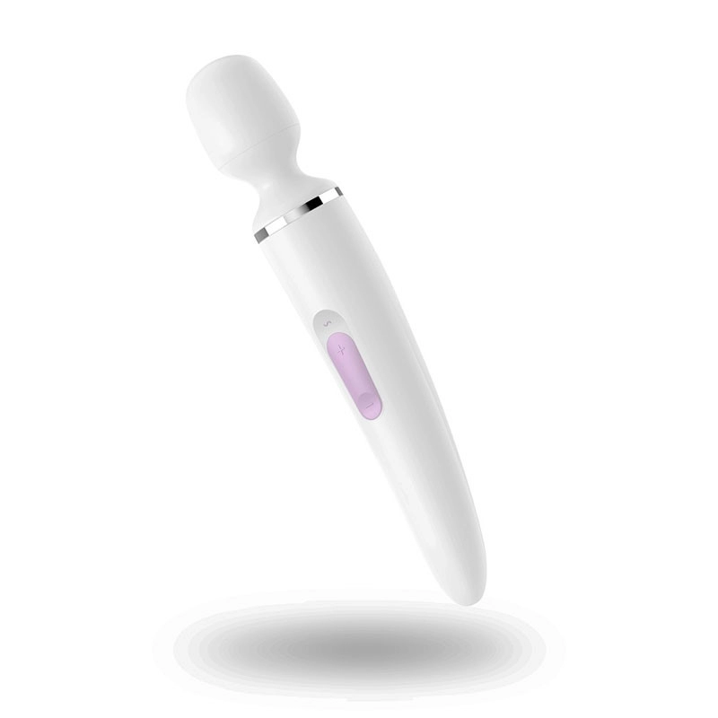 Vibromasseur baguette ultra puissant – Satisfyer Woman Wand blanc