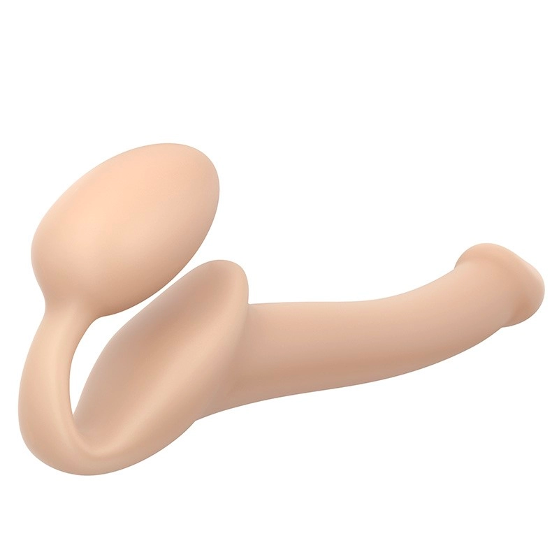 Double dildo Strap-On-Me SMALL (Flesh) - Rimba