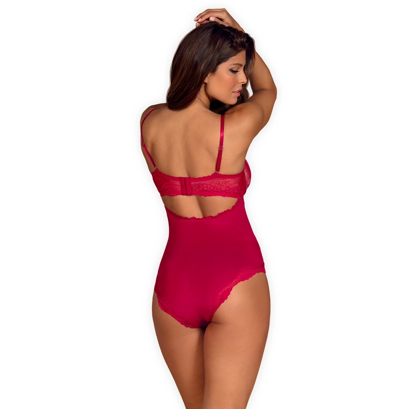 Rosalyne Teddy sexy (rosso) - Obsessive