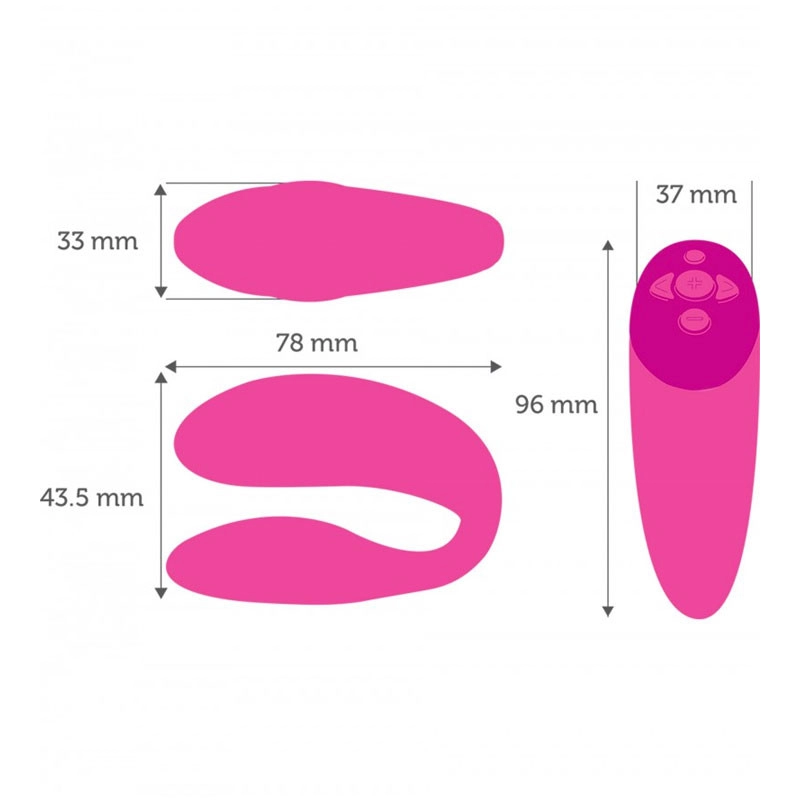We-Vibe Chorus (Pink) conected sextoy for couples
