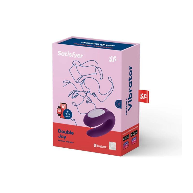 Vibromasseur pour couple Double Joy (violet) – Satisfyer