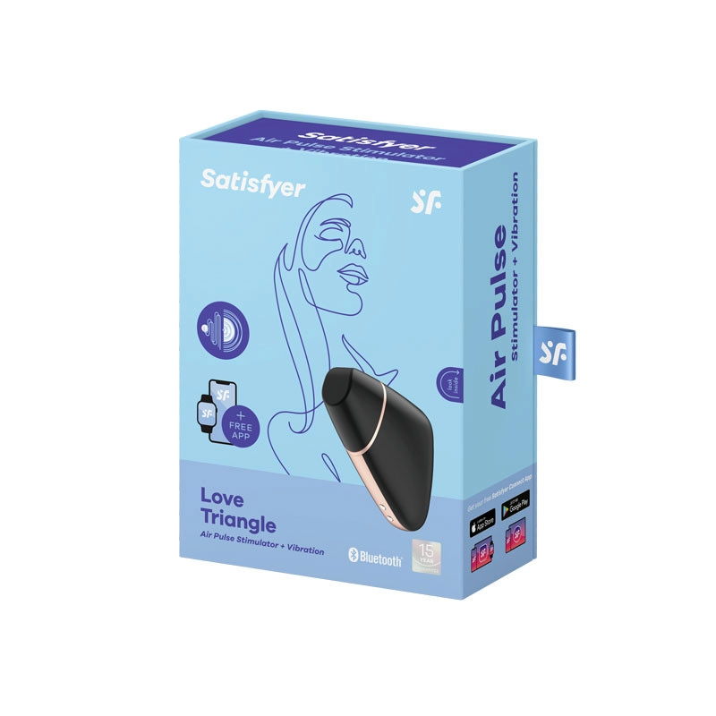 Klitorisvibrator Love triangle black - Satisfyer