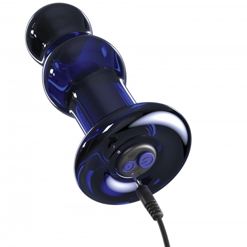 Plug anale vibrante di vetro - Icicles No 83