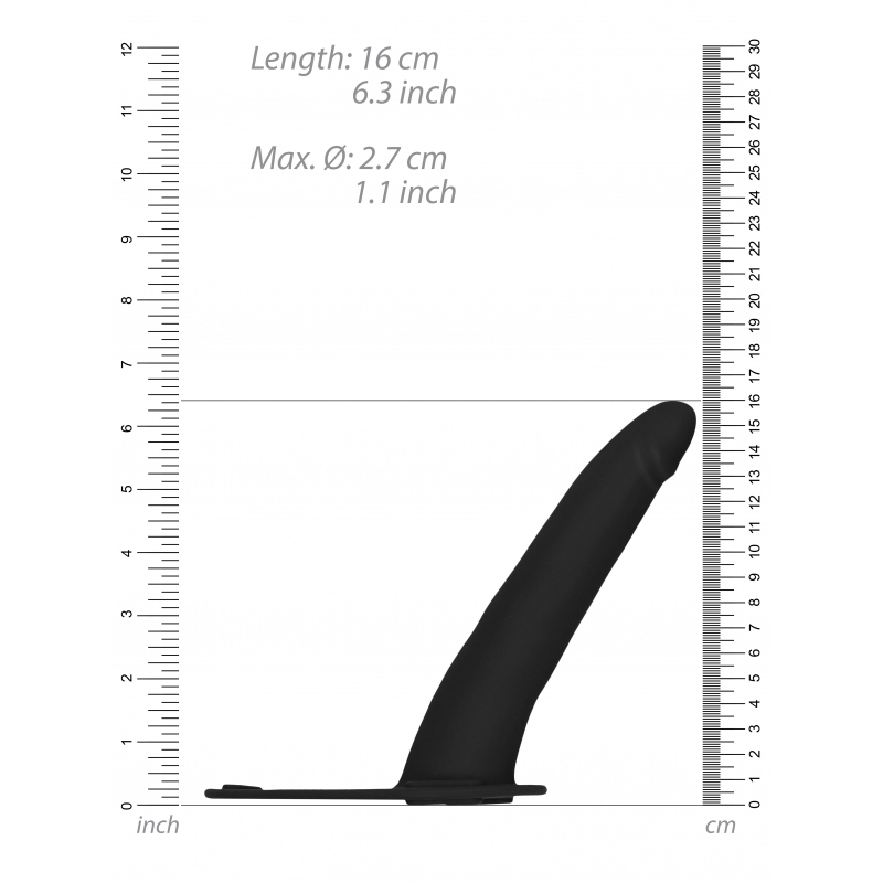 Vibrating Silicone Strap-On Adjustable - Ouch