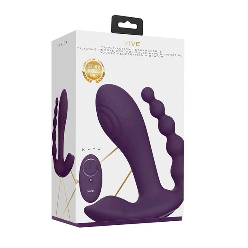 Triple Pleasure Vibrator - Vive Kata (G-Punkt, Klitoris und Anus)
