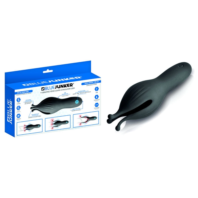 Masturbatore blu Junker - Glanstimolatore vibrante