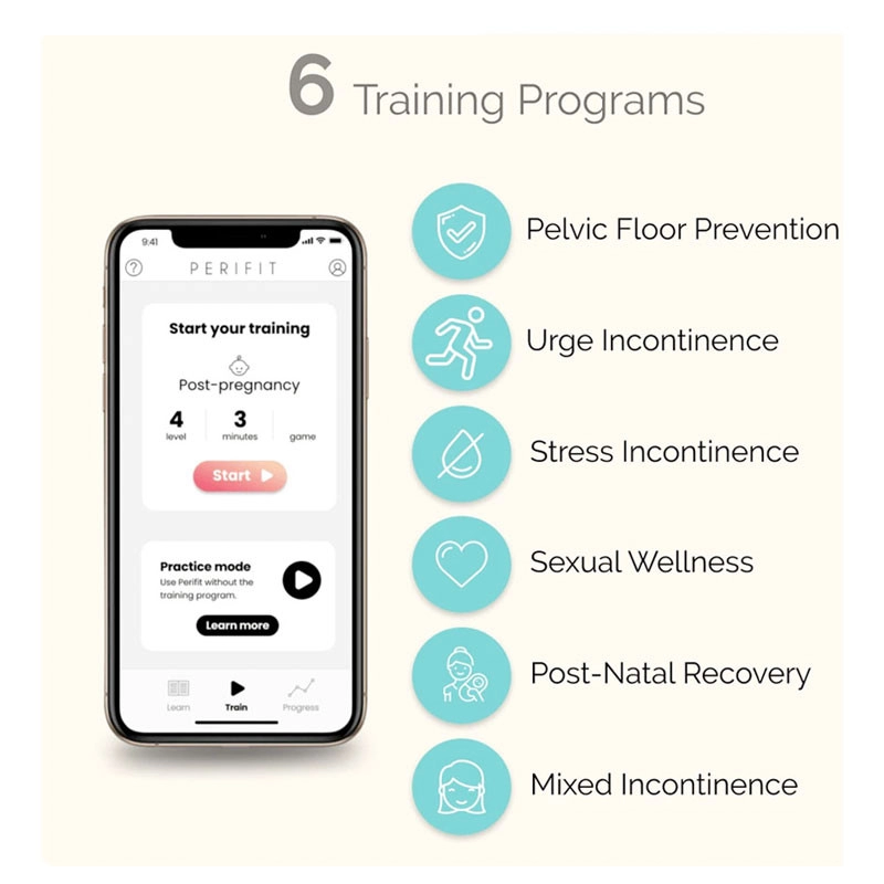 Sonda di riabilitazione perineale collegata - Perifit