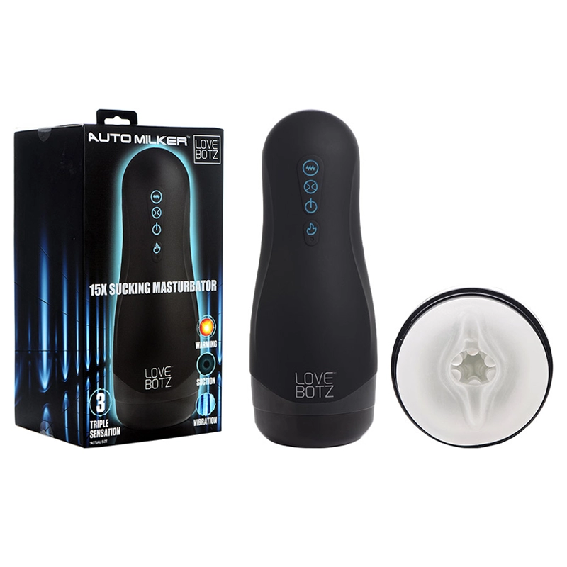 Vibrating and heating masturbator - LoveBotz Auto Milker