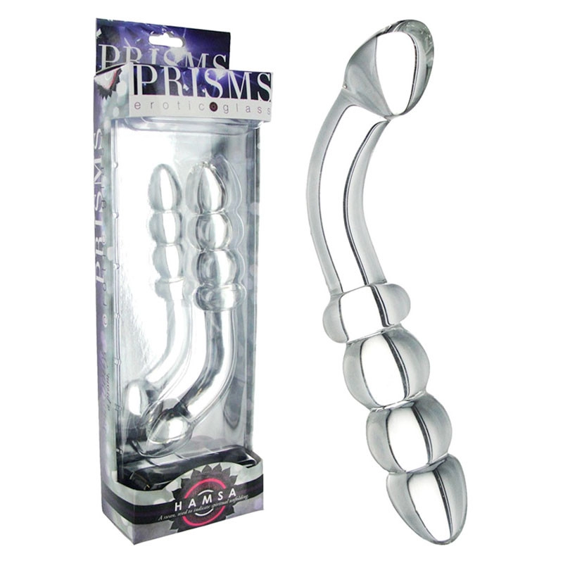 Anal Glass Dildo Prisms Hamsa - G-spot & prostate