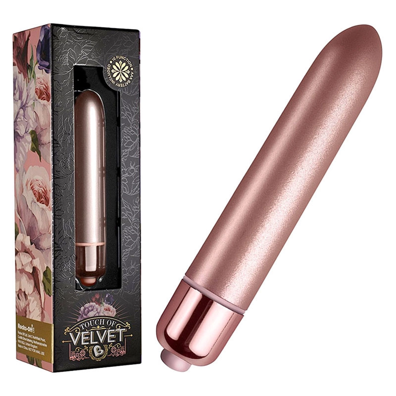 Min vibromasseur clitoridien Touch of Velvet - Rocks-Off RO-90mm