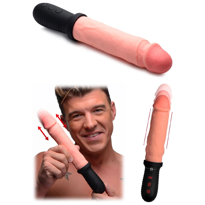 Realistic Vibrator Up & Down - Master Series Auto Pounder