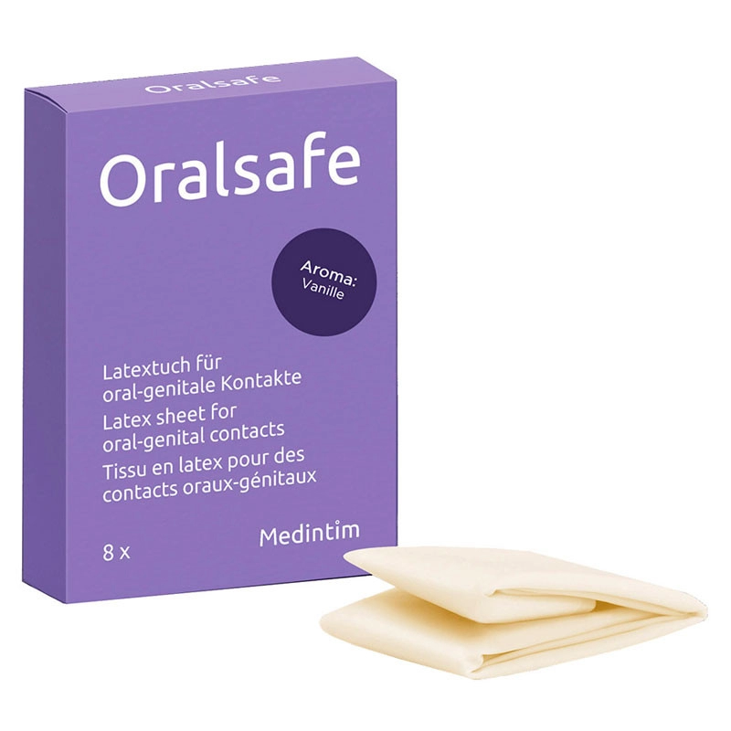 ORAL safe Latex-Tücher (Vanilla) 8St.