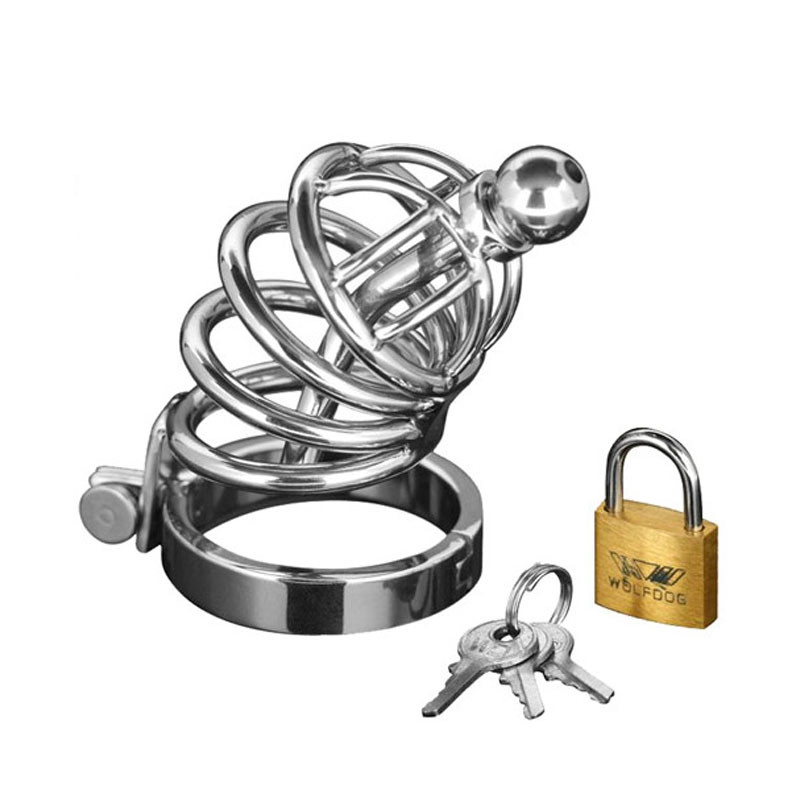 Peniskäfig mit Vorhänggeschloss - Master Series Asylum 4 (S/M)