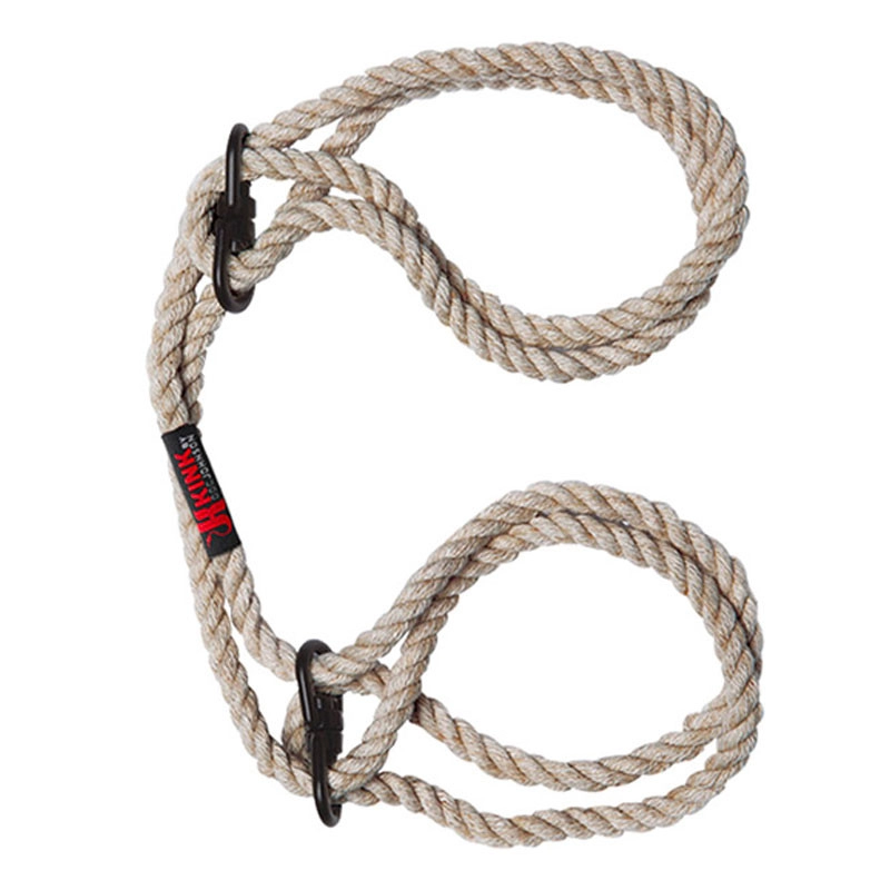 Menottes de bondage japonaises pour chevilles ou poignets Beige - Kink