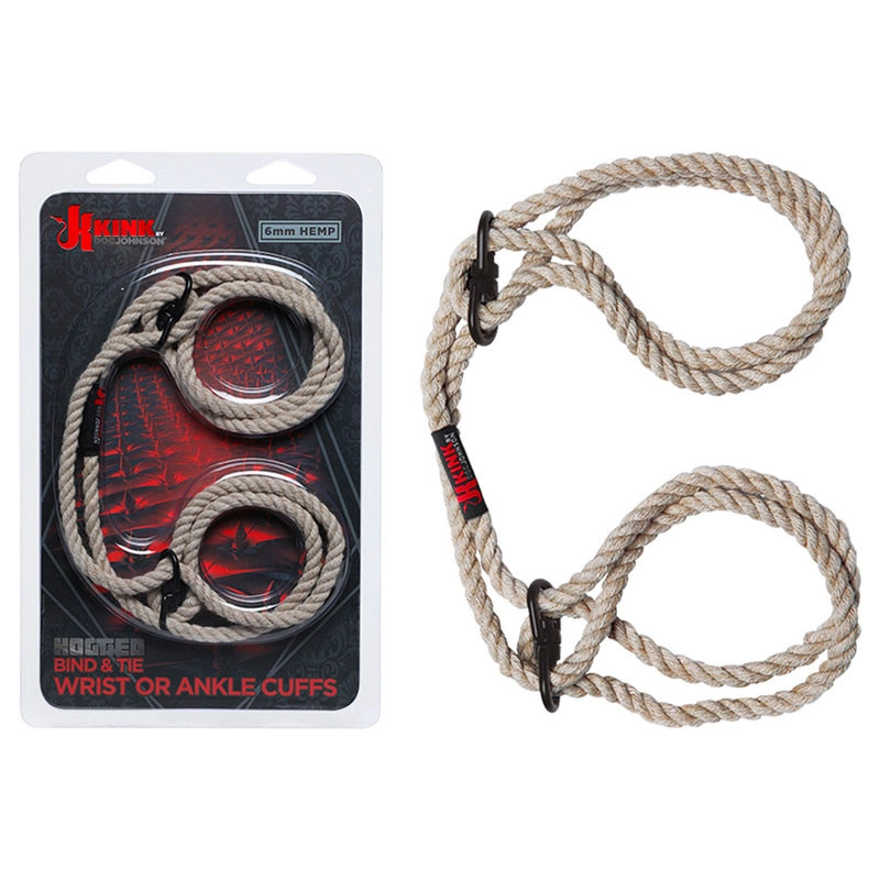 Menottes de bondage japonaises pour chevilles ou poignets Beige - Kink