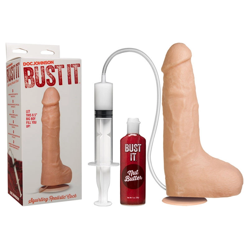 Bust It Strap-On-Me (gode qui éjacule) 15cm - Doc Johnson